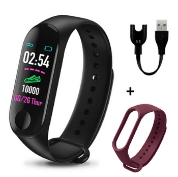 Smart Bracelet Heart Rate Blood Pressure Health Waterproof Smart Watch M3 Pro Bluetooth Watch Wristband Fitness Tracker